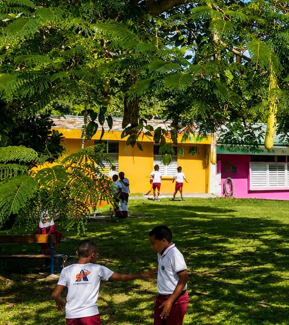 Élèves de l'École La Persévérance de Duportail